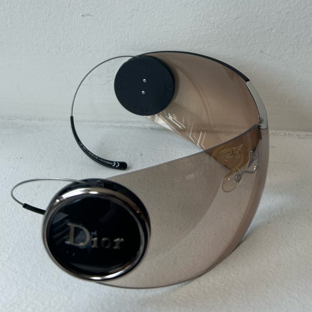Vintage DIOR by John Galliano Sunglasses SPORT 3 black gold sonnenbrille 2000s - Picture 5 of 9